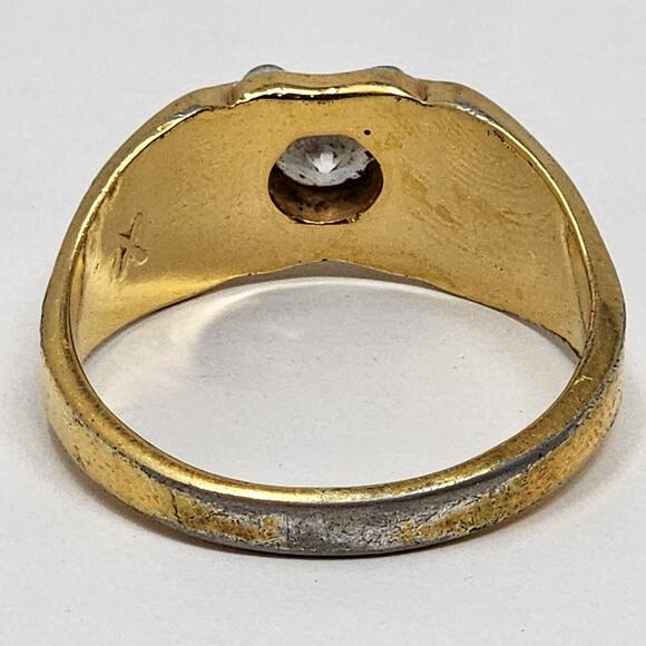 Vintage 14K Gold Size 13 Ring - Picture 4 of 8